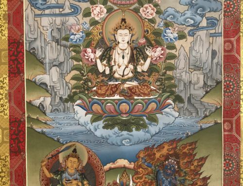 Chenrezig Thangka für das Zentrum